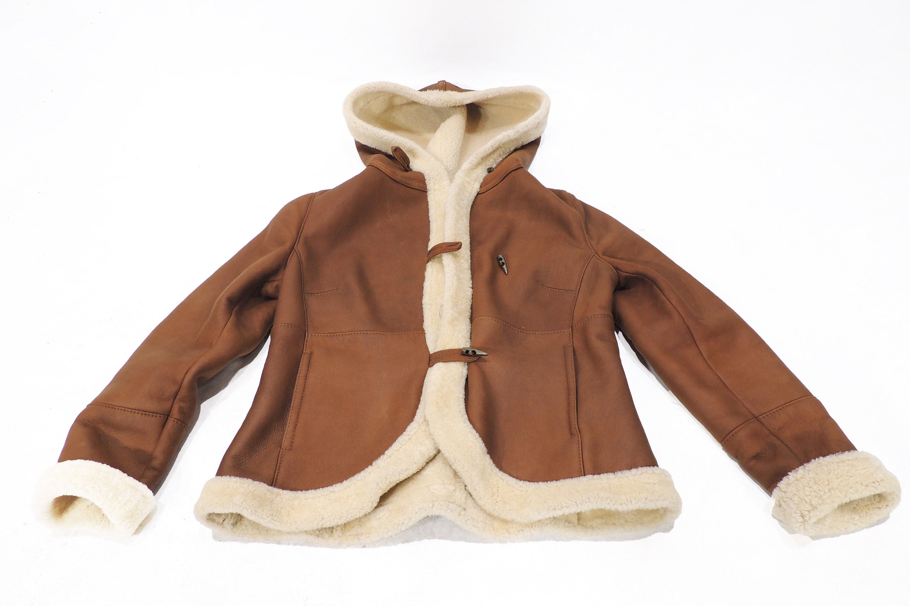 Original Clifford Michael Sheepskin Shearling Designer Coat