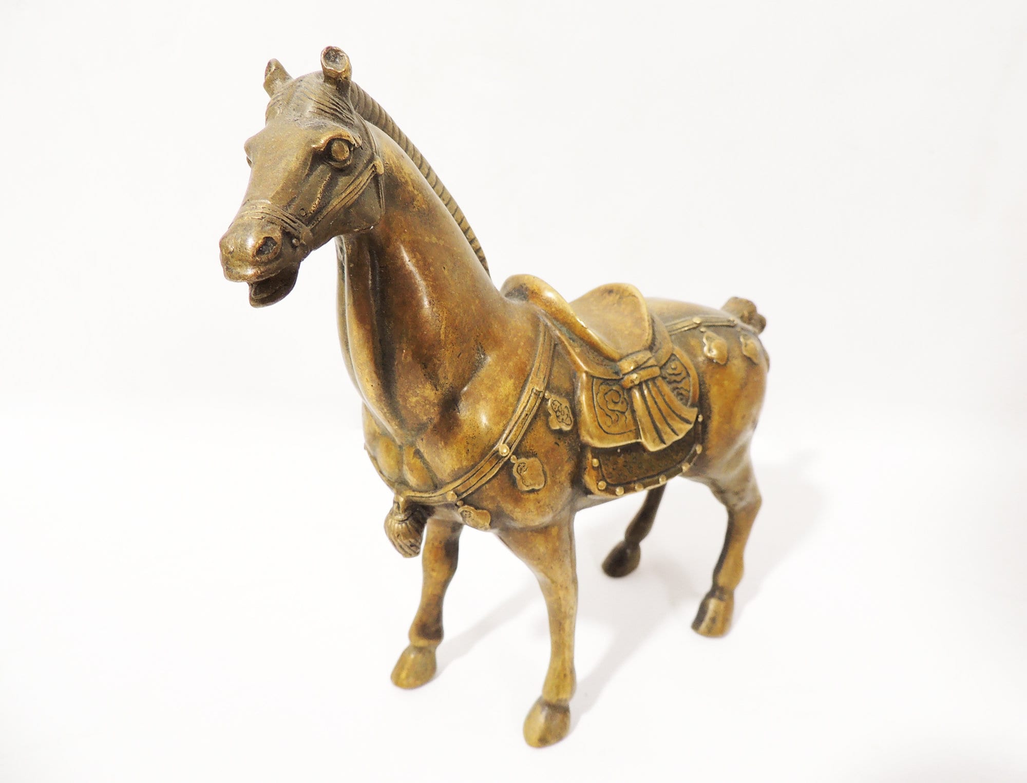 真鍮製の馬と鞍の置物 - Etsy 日本