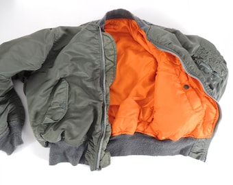 Vintage 90s Avirex Top Gun MA-1 Flight Flyers Bomber Jacket