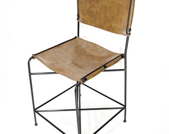 Umanoff-style Metal Counter Bar Stool Chair
