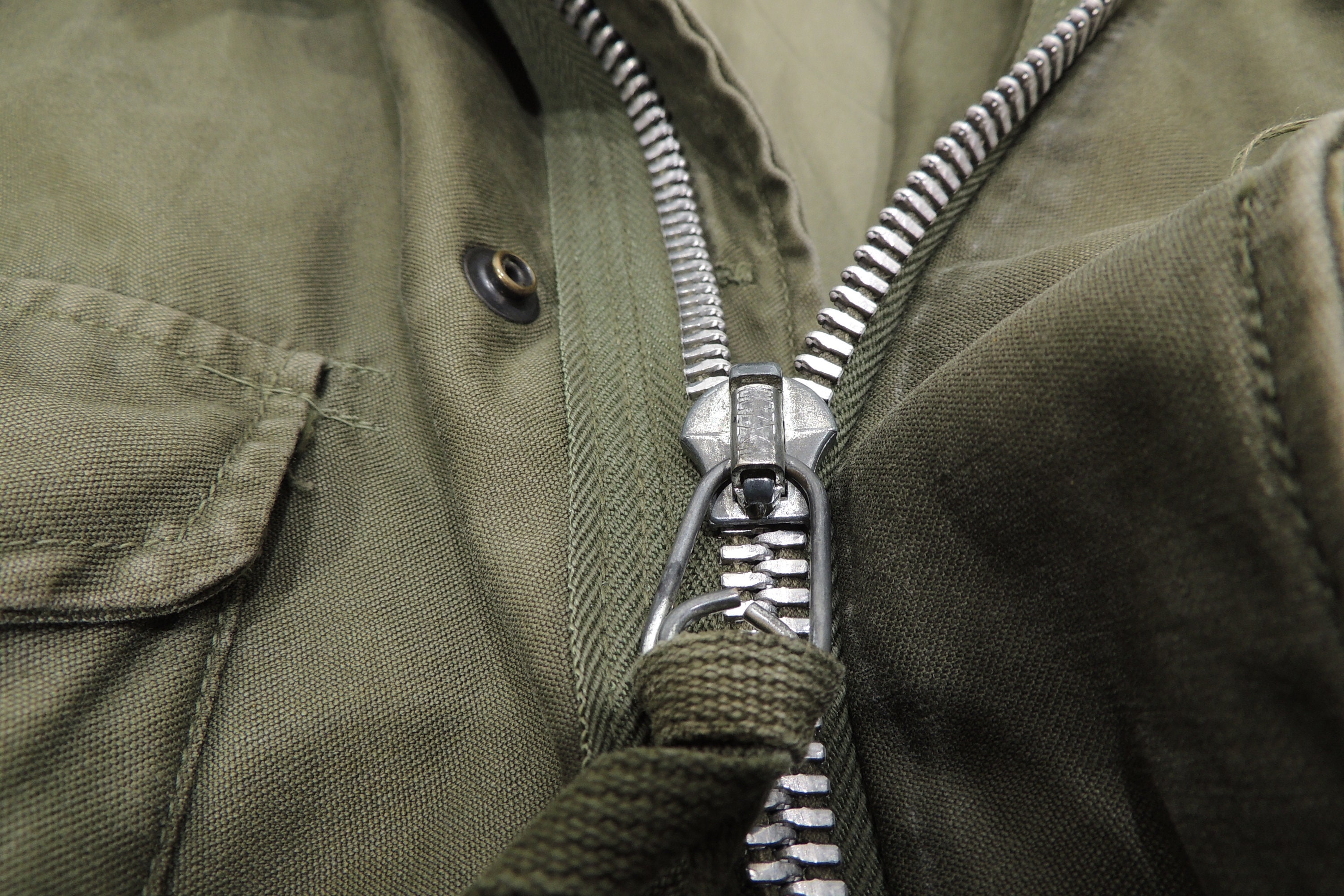 Vintage Olive Green Original Sateen M51 Field Jacket US Vintage Olive Green Original Sateen M51 Field Jacket US