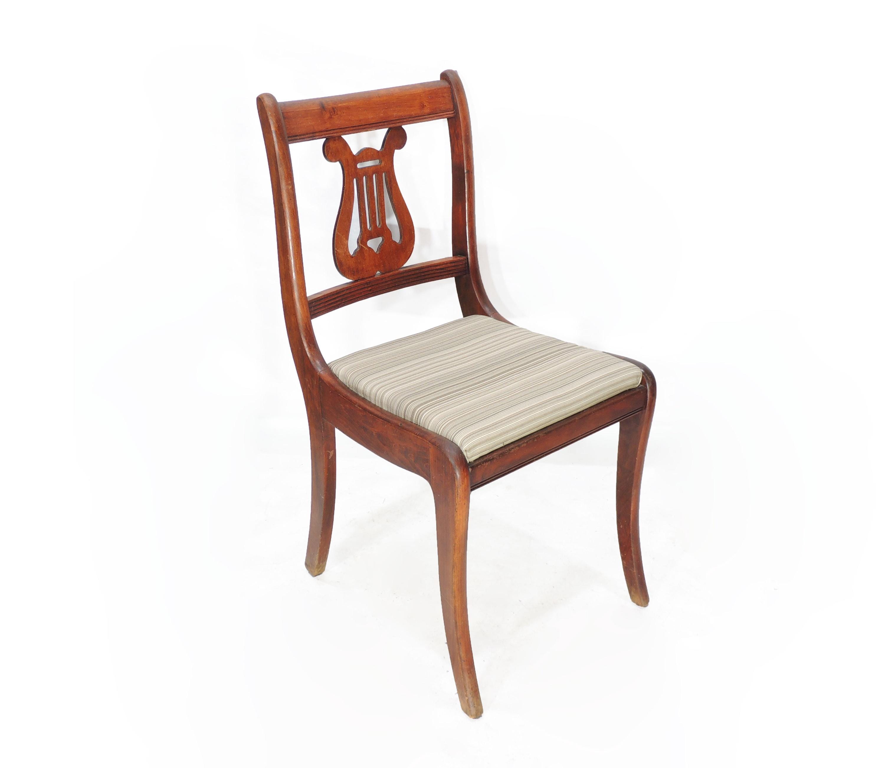 Lyre Back Chair - Etsy