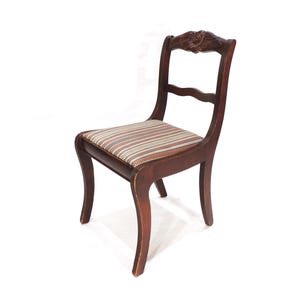 Vintage Art Deco Solid Wood Roseback Chair