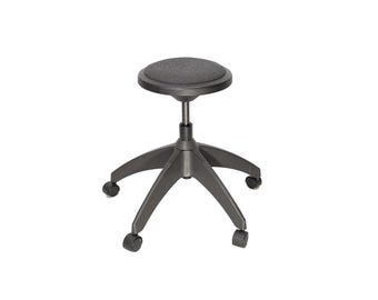 Taburete giratorio de altura regulable Knoll con asiento tapizado