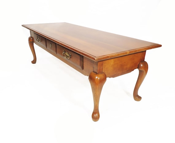 Thomasville アンティーク　ローテーブル Vintage Thomasville Coffee Tea Table With Large Drawer French