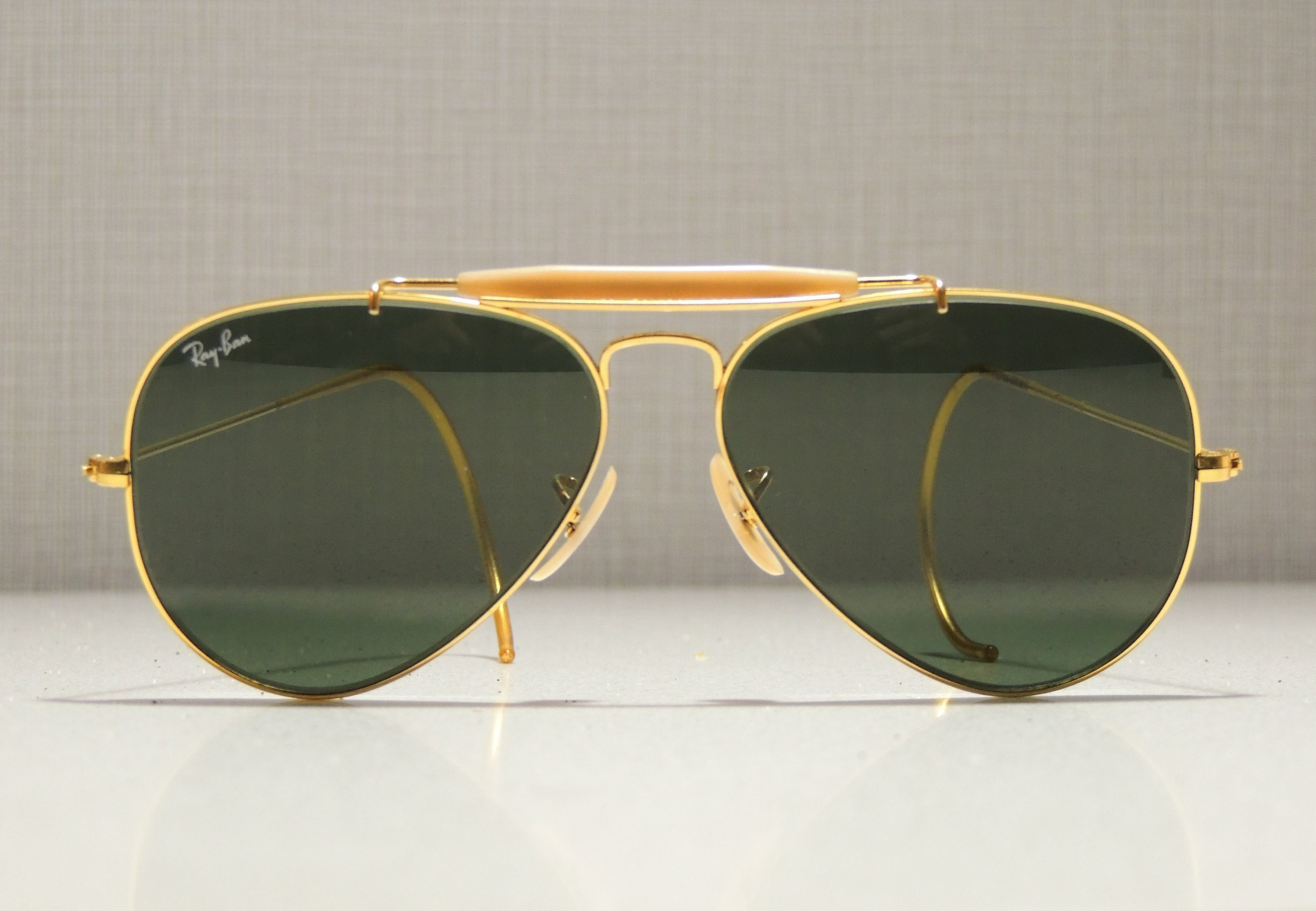 Original Vintage RayBan USA B&L Engraved Aviator Sunglasses Etsy