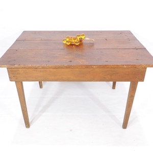 Local Pickup - Vintage Rustic Farm Primitive Wood Work Table