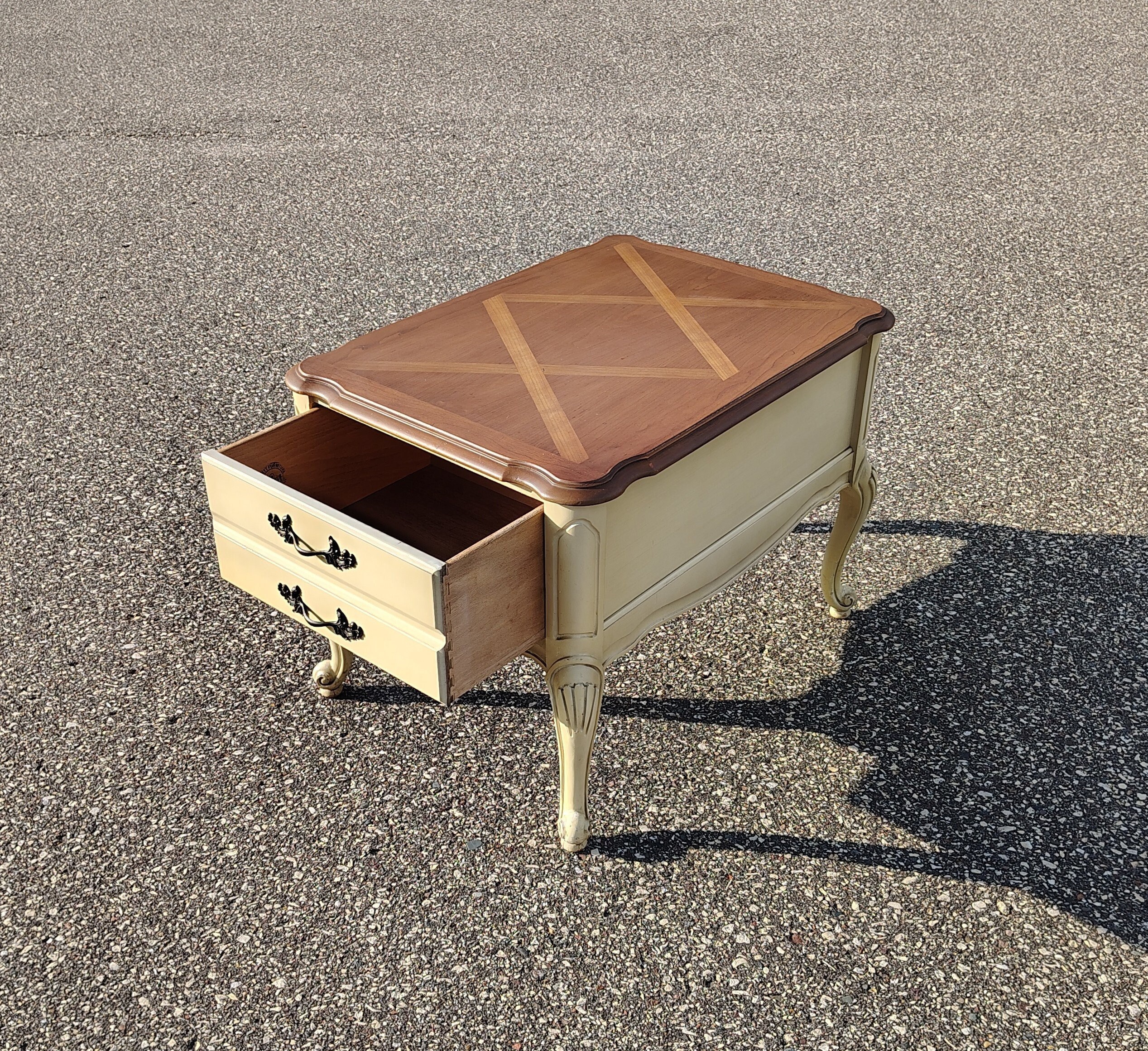 Vintage Bassett Industries French Provincial Style Side