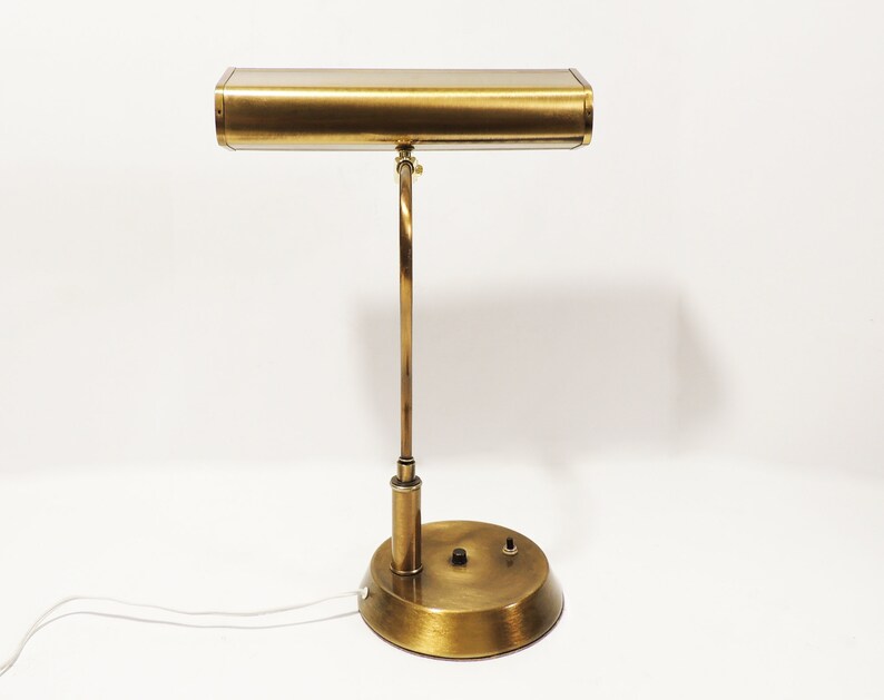MCM Era Metal Adjustable Shade Piano Table Lamp image 2