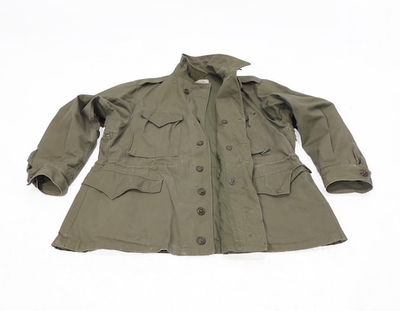Vintage Olive Green Original M43 Field Jacket US WWII