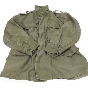 Vintage Olive Green Original Sateen M51 Field Jacket US Korean War