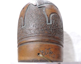 Vintage Studio Archaic Ornaments Pottery keramische tafellamp handgemaakt gesigneerd