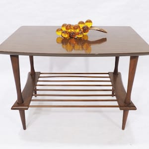 MCM Era Formica Top Wood Finish Side End Table