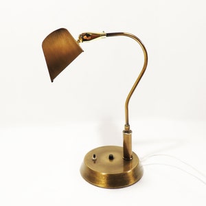 MCM Era Metal Adjustable Shade Piano Table Lamp image 1