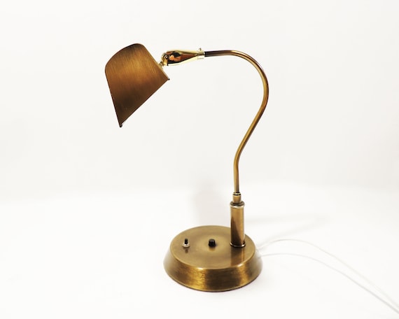 MCM Era Metal Adjustable Shade Piano Table Lamp