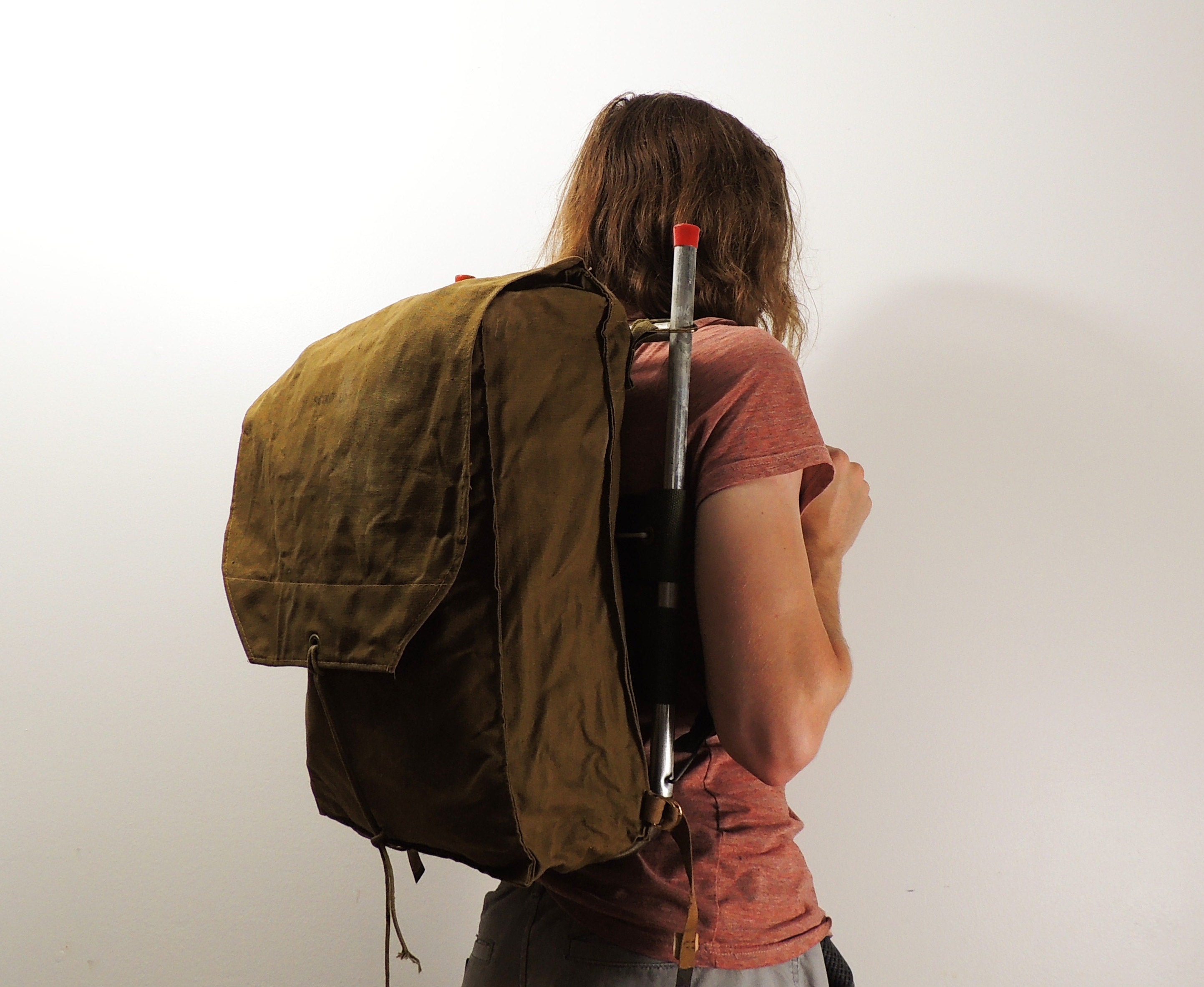 Camping Backpack Bag, Ww2 Us Musette Bag, Us Canvas Backpack