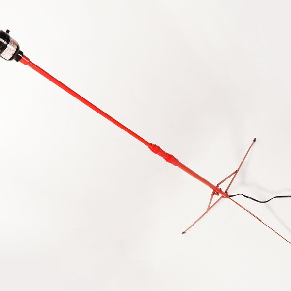 Postmoderne minimalistische rode opvouwbare hoogte verstelbare telescopische vloerlamp
