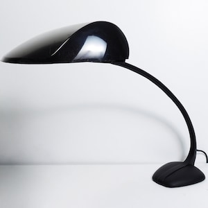 Postmodern Thomas J Newhouse Cast Iron Stem Arc Design Desk Table Lamp