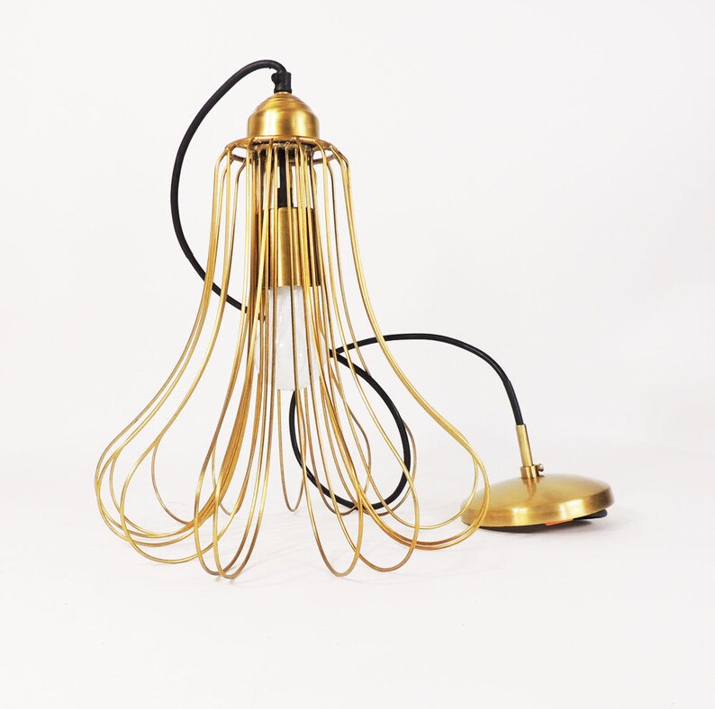Wire Swag Frame Brass Metal Wire Frame Swag Lamp - Etsy