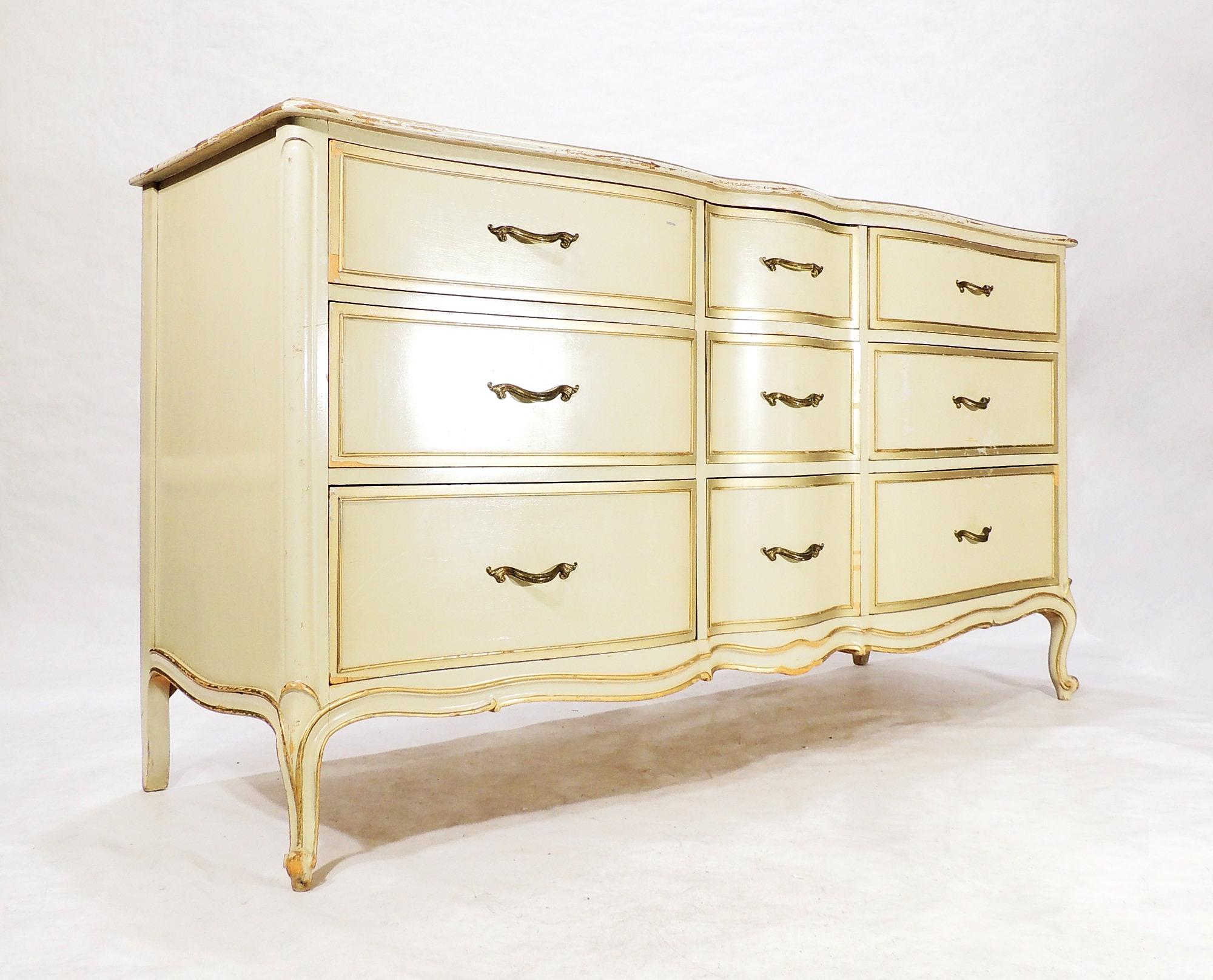 Local Pickup - Large Rustic Drexel Wood Dresser Touraine French Provincial  - Etsy