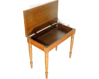 Vintage klassieke Franse provinciale pianokruk met houtopslag