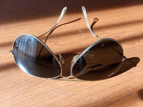 Original Vintage Ray-Ban USA B&L Engraved Aviator… - image 7