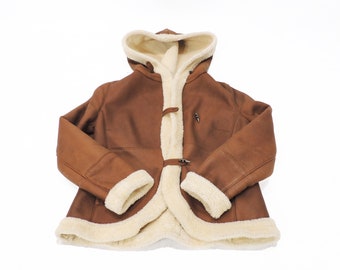 Original Clifford Michael Sheepskin Shearling Designer Coat women's jacket size M