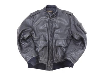 Vintage Yamaha Bikerjacka Cafe Racer Läder