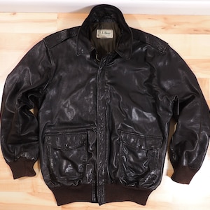 Ll Bean Leather Jacket - Etsy