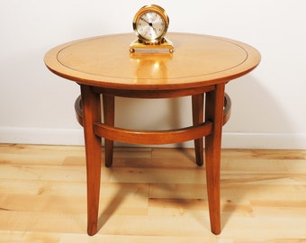 Vintage Drexel Meridian Round Side End Table stand