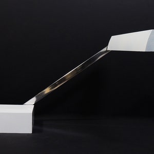 MCM Space Age Lightolier Geometric White Minimalist Table Lamp