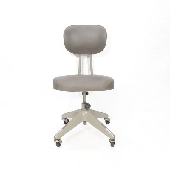 Original Okamura Industrial Adjustable Swivel Rolling Office Chair