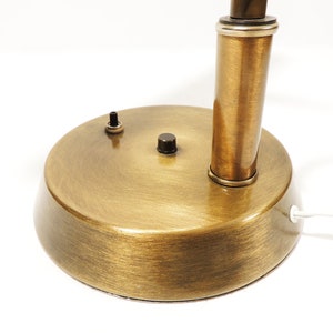 MCM Era Metal Adjustable Shade Piano Table Lamp image 3