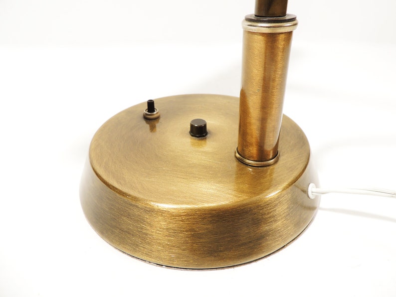 MCM Era Metal Adjustable Shade Piano Table Lamp image 3