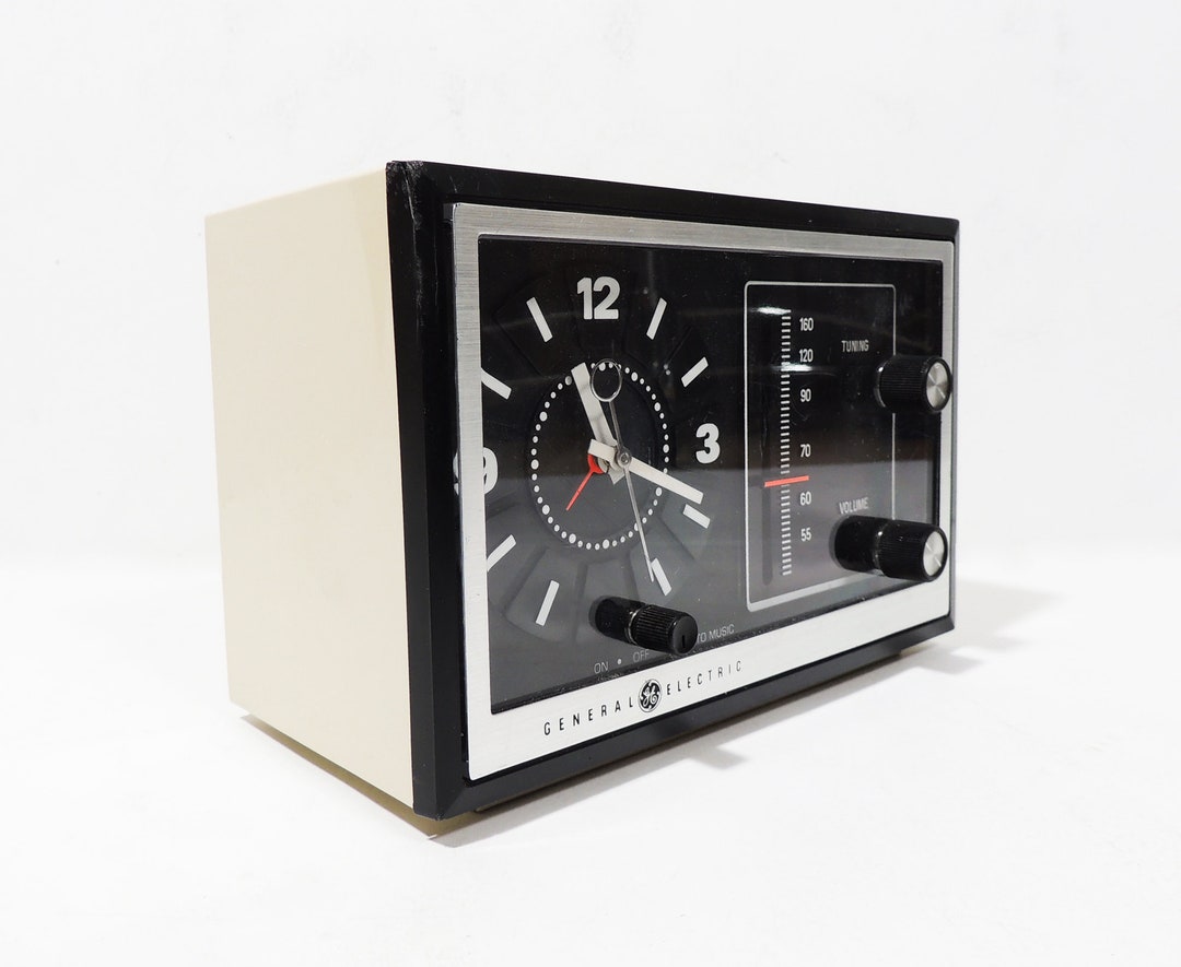 MCM Era General Electric Alarm Clock Radio Etsy