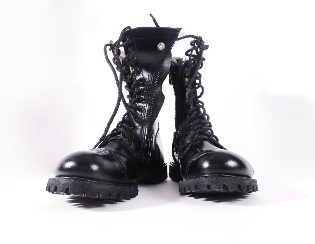 Black Leather Paratrooper Jump Boots by Corcoran - US 12 - Etsy Black Leather Paratrooper Jump Boots by Corcoran - US 12 - Etsy