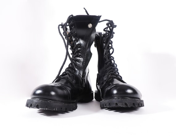 Black Leather Paratrooper Jump Boots by Corcoran - US 12 - Etsy Black Leather Paratrooper Jump Boots by Corcoran - US 12 - Etsy