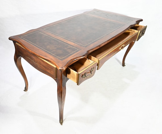 Vintage Hickory Manufacturing Wood Oriental Design Bureau Office Workstation Desk - PICKUP