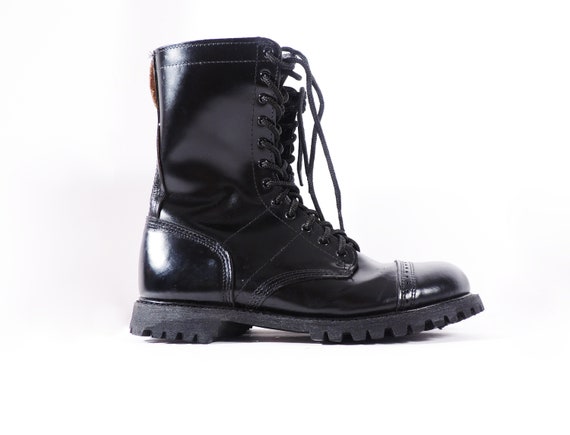 Black Leather Paratrooper Jump Boots by Corcoran - US 12 - Etsy Black Leather Paratrooper Jump Boots by Corcoran - US 12 - Etsy