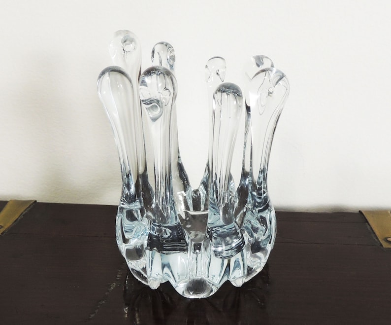 Postmodern Abstract Jellyfish Glass Candle Holder
