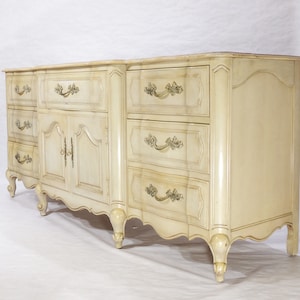 Local Pickup - Large Rustic Thomasville Wood Dresser French Provincial