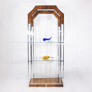 Vintage Chrome Glass Shelves - Etsy
