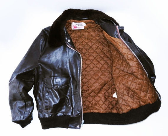brown leather flight jacket vintage brown leather flight jacket vintage