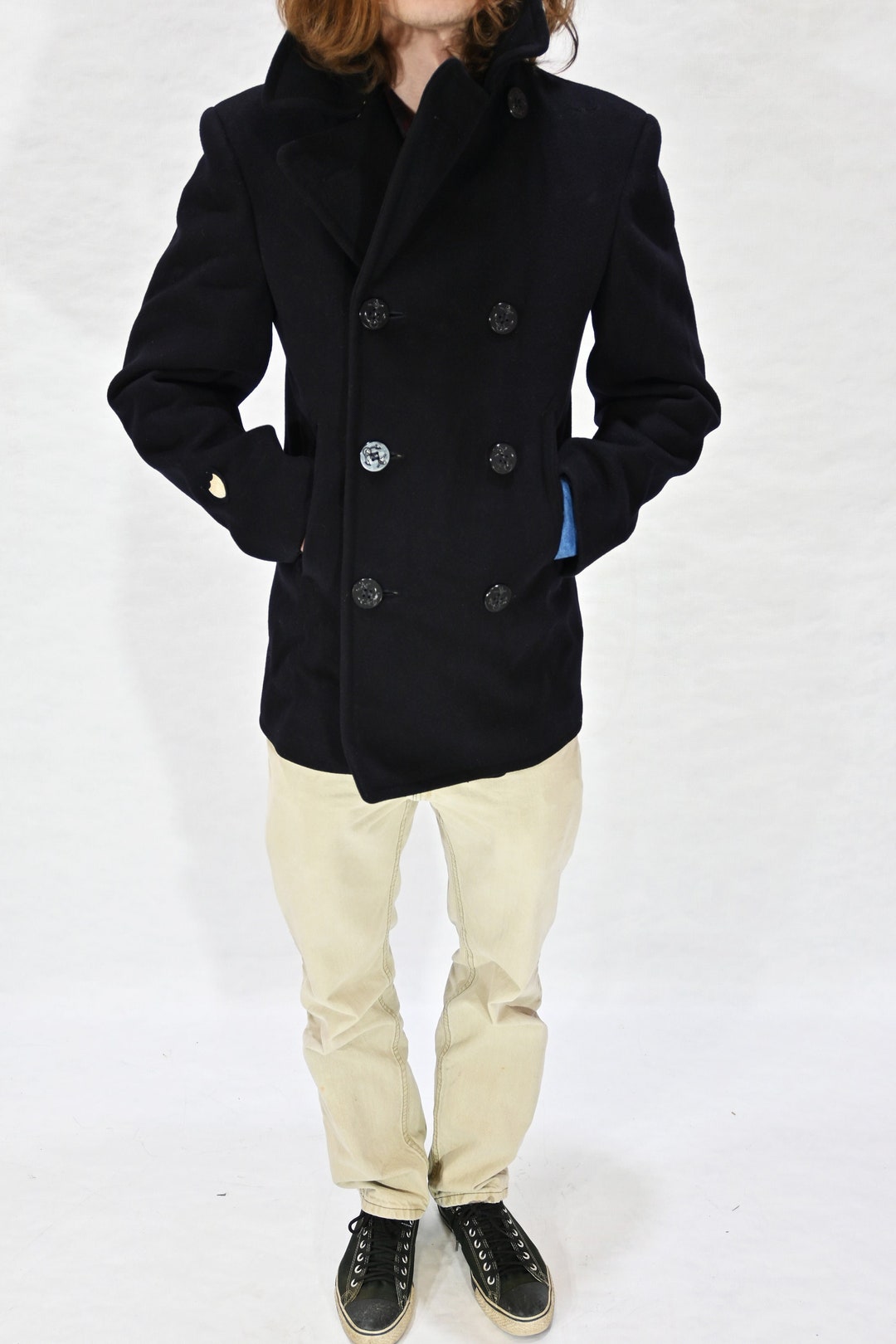 VAPORIZE Beaver Pea Coat ピーコート Beaver melton over P-coat / ビーバーメルトンオーバーPコート