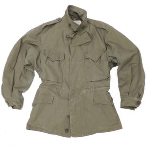Vintage Olive Green Original M43 Field Jacket US WWII - Korean War