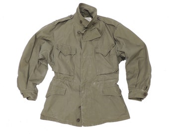 Vintage 40s US Army Field Coat M-1943 Winter Jacket Olive Drab