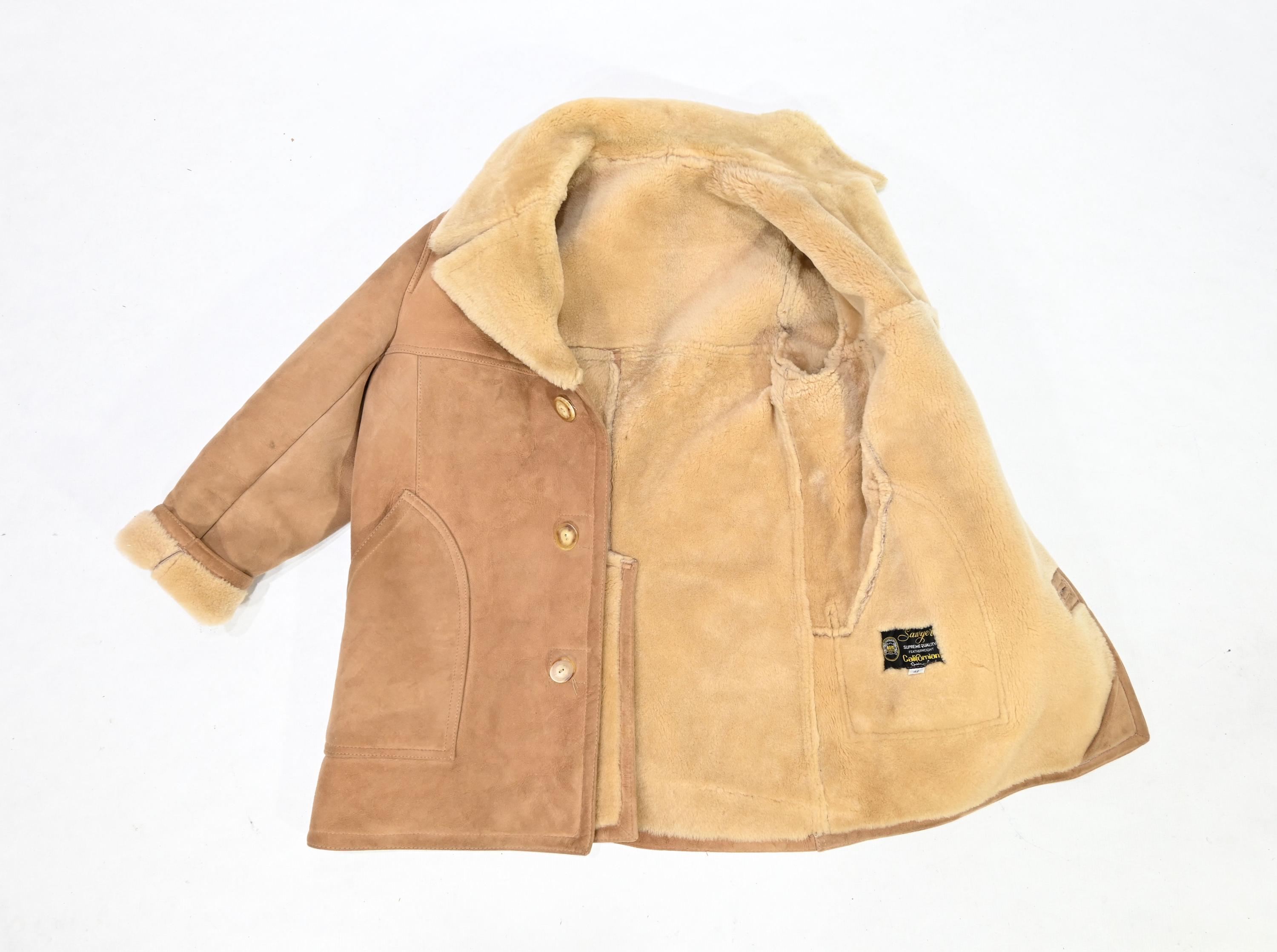 SAWYER of NAPA Sheepskin Shearling Lamb Coat Men's 42 - Etsy