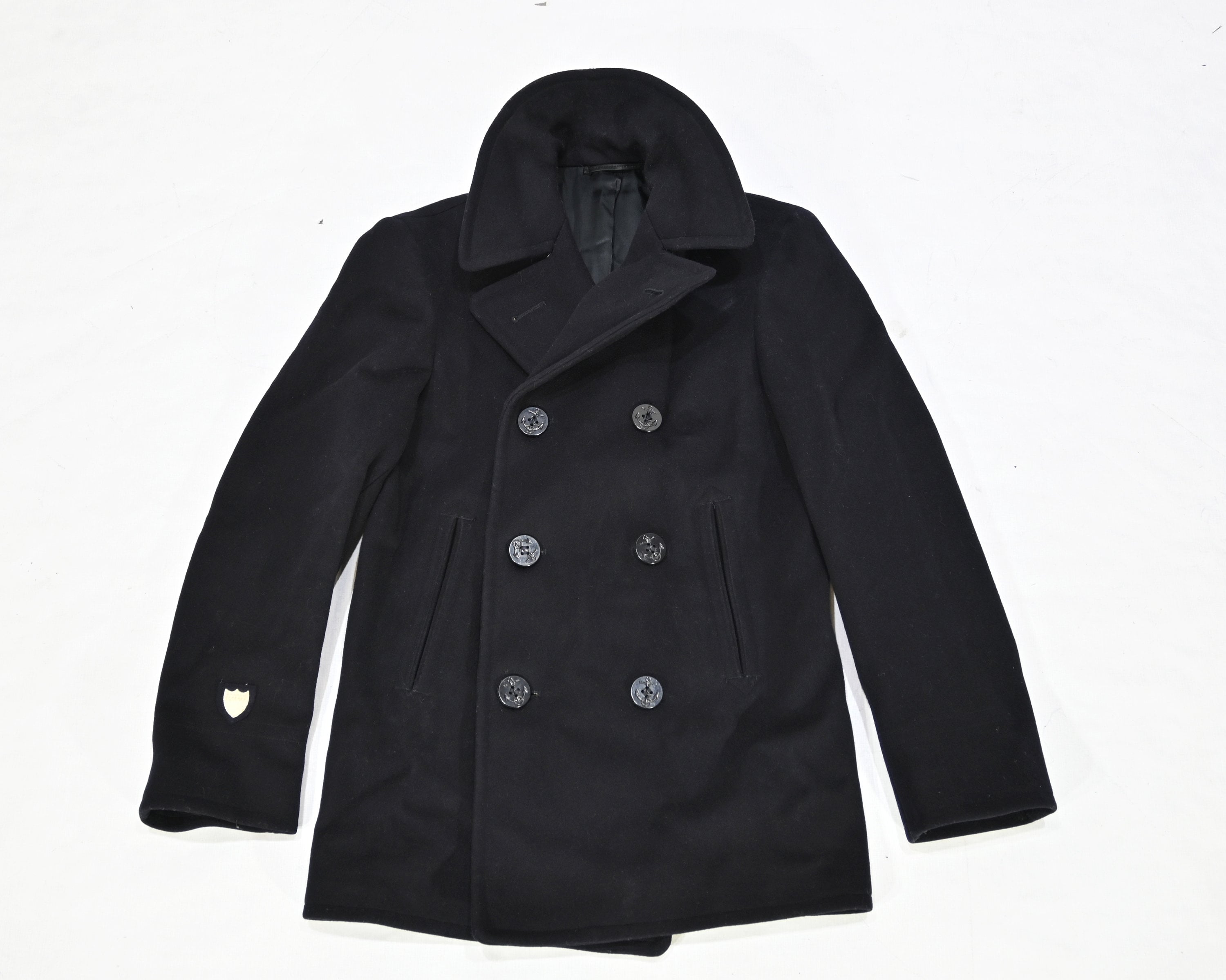 Vintage Original Cold War Era US NAVY P Men's Wool Pea Coat