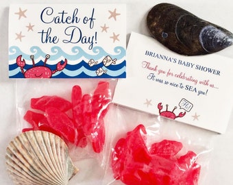 Party Favor Set Treat Bag Gift Tag Swedish Fish Catch of the Day Theme Party  Under the Sea BBQ Pool Birthday, Wedding, Shower 