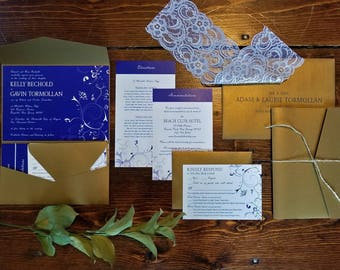 DEPOSIT | Fully Custom Invite + Stationery Package | Wedding, Bridal Shower, Baby Shower, Birthday Party | Printed or Digital